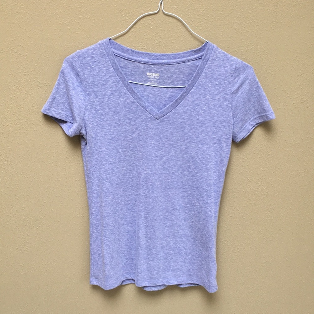 Purple V-neck